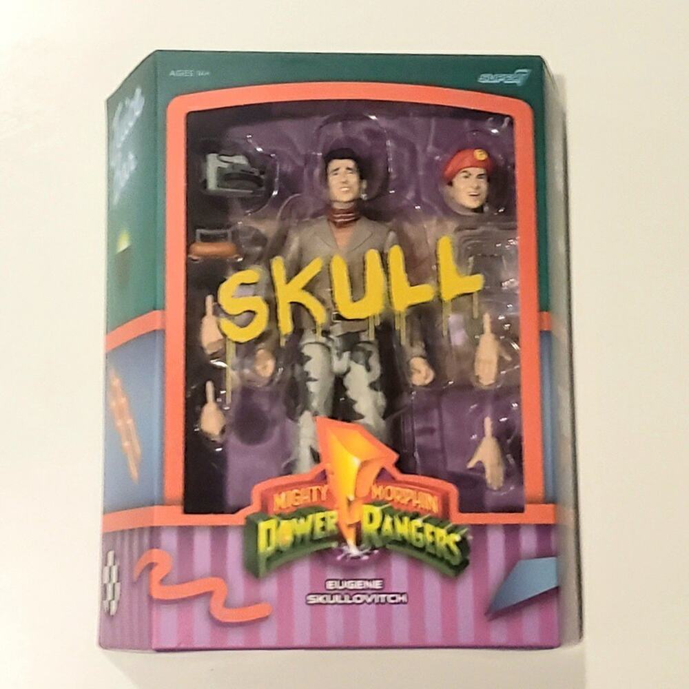 Super 7 Mighty Morphin Power Rangers Ultimate Skull figure, Brand New!